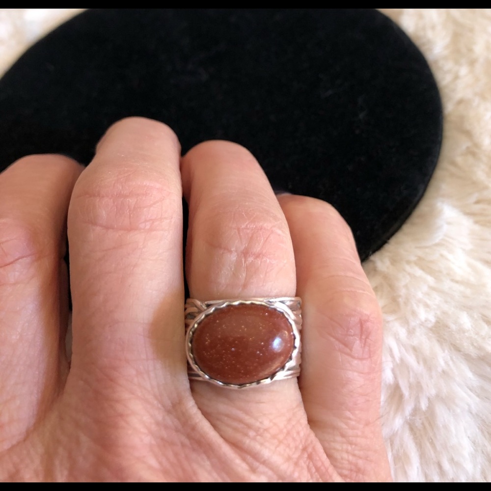 Silpada sandstone wide band ring!